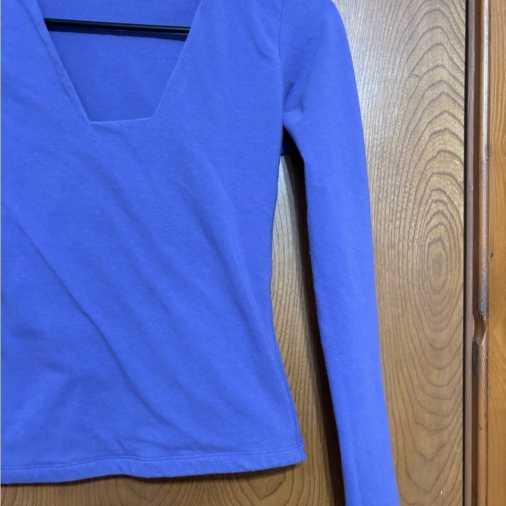 Moda International Deep Purple V-Neck Blouse - Picture 5 of 9